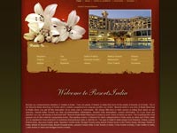 Screenshot representing the TourToIndia.ca website project