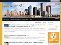 Screenshot representing the Burnaby Limo website project