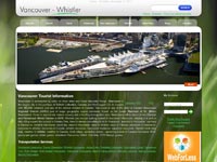 Screenshot representing the Limo In Vancouver website project