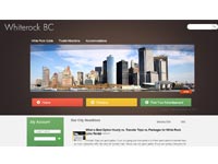 Screenshot representing the White Rock Limo website project
